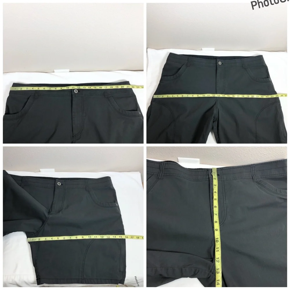 Kuhl Vintage Patina Dye the‎ RAMBLR Charcoal Lightweight Classic Look Shorts 42